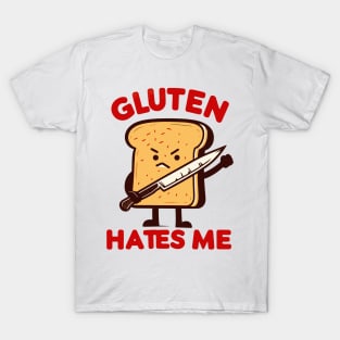 Kawaii Gluten Hates Me T-Shirt